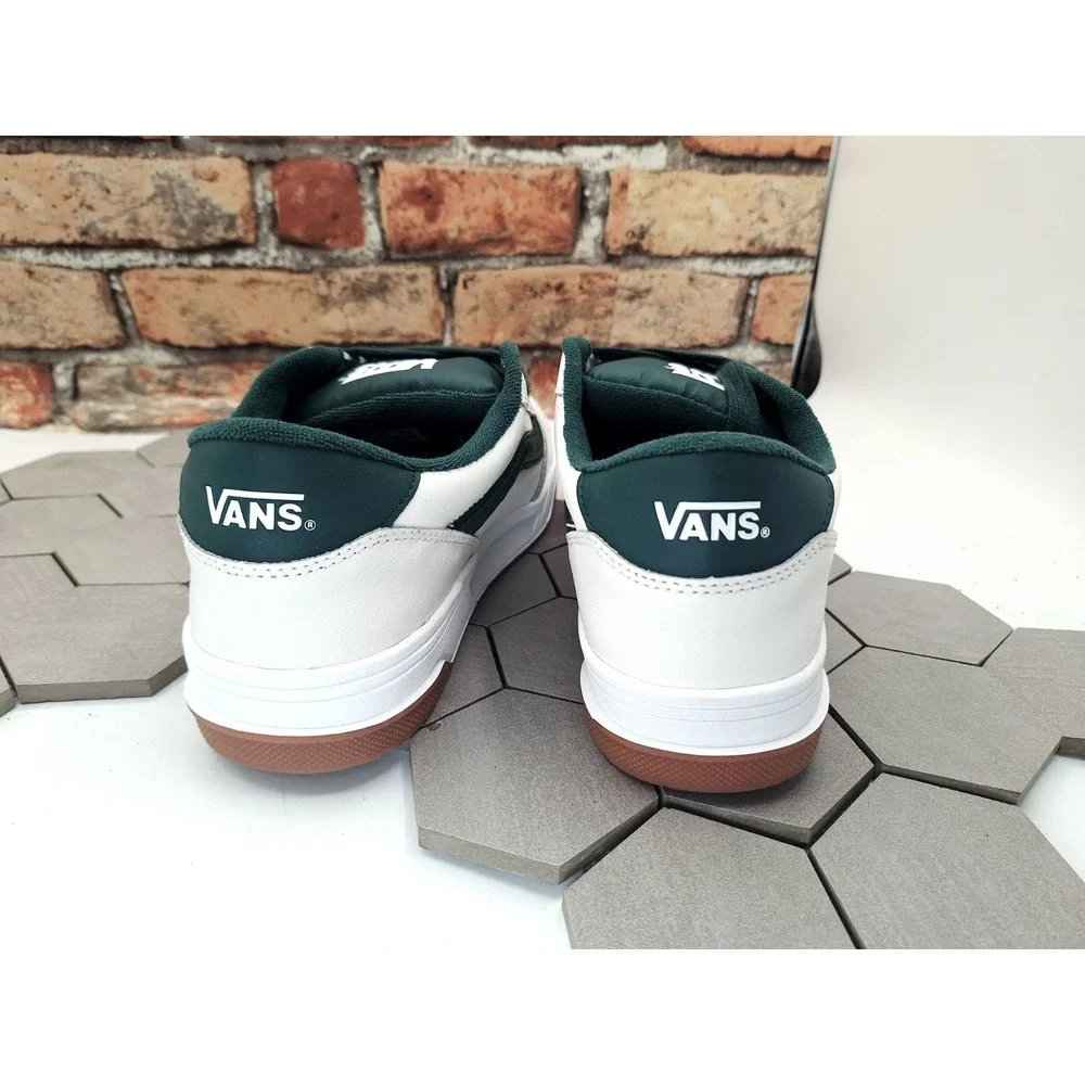 Vans‎ Hylane White Green Men's 10 New Chunky Skate Knu Skool Style Sneakers